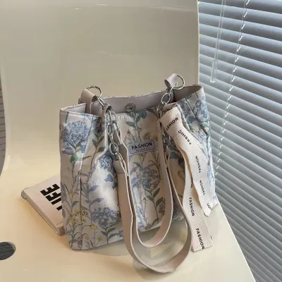 Women Fashion Embroidery Floral Female Shoulder Bags